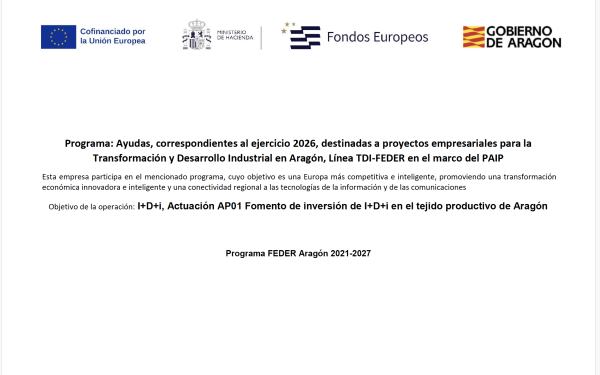 Programa FEDER Aragón 2021-2027