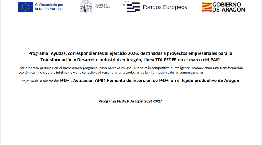 Programa FEDER Aragón 2021-2027